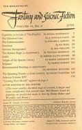 Magazine of Fantasy and Science Fiction (1949-Present Mercury Publications) Vol. 14 #6