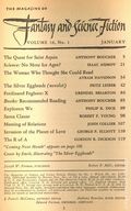Magazine of Fantasy and Science Fiction (1949-Present Mercury Publications) Vol. 16 #1