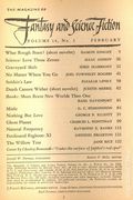 Magazine of Fantasy and Science Fiction (1949-Present Mercury Publications) Vol. 16 #2