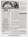Rabbit Hole (1981-2018 Kilimanjaro Corporation / Harlan Ellison Newsletter) Fanzine 22