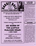 Rabbit Hole (1981-2018 Kilimanjaro Corporation / Harlan Ellison Newsletter) Fanzine 23