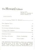 Howard Collector (1961-1973 Glenn Lord) 12