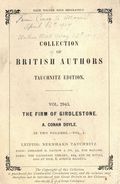 Tauchnitz Edition Collection of British and American Authors (1842-1943 Bernhard Tauchnitz) 2943
