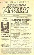 Exciting Mystery (1942-1943 Nedor Publishing) Pulp Vol. 1 #1