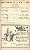 Sovereign Magazine (1919-1925 Hutchinson) Pulp 1