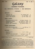 Galaxy Science Fiction (1950-1980 World/Galaxy/Universal) Vol. 14 #1