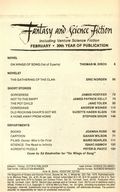 Magazine of Fantasy and Science Fiction (1949-Present Mercury Publications) Vol. 56 #2