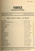 Vortex Science Fiction (1953 Specific Fiction Corp) Pulp Vol. 1 #1