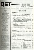 QST (1915 American Relay Radio League, Inc.) Magazine May 1957