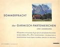Sommerpracht über Garmisch-Partekirchen. Hans Huber (1946 U.S. Army) 1946
