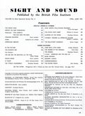 Sight and Sound (1932-1991 British Film Institute) Magazine Vol. 22 #4
