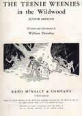 Teenie Weenies In the Wildwood HC (1940 Reilly & Lee Co.) Junior Edition 1-1ST