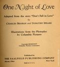 One Night of Love (1935 Saalfield BLB) 1579
