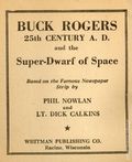 Buck Rogers and the Super-Dwarf of Space (1943 Whitman BLB) 1490