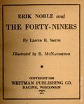 Erik Noble and the Forty-Niners (1934 Whitman BLB) 772