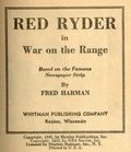 Red Ryder in War on the Range (1945 Whitman BLB) 1473