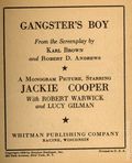 Jackie Cooper in Gangster's Boy (1939 Whitman BLB) 1402