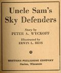Uncle Sam's Sky Defenders (1941 Whitman BLB) 1461