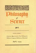 Philosophy of Science (1934 Williams and Williams Company/Cambridge University Press) Vol. 1 #2