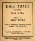 Dick Tracy and the Mad Killer (1947 Whitman BLB) 1436