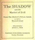 Shadow and the Master of Evil (1941 Whitman BLB) 1443