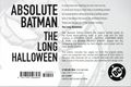 Absolute Batman The Long Halloween HC (2025 DC) 2nd Edition 1-1ST