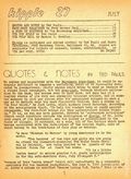 Kipple (1960-1984 Ted Pauls) Fanzine 27