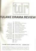 Tulane Drama Review (1957 - 1967 Tulane University) Vol. 11 #4