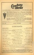 Cowboy Stories (1925-1937 Clayton/Street and Smith) Pulp Vol. 20 #2
