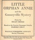 Little Orphan Annie and the Gooneyville Mystery (1947 Whitman BLB) 1435