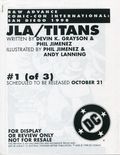 JLA Titans (1998 DC) Comic-Con International San Diego Preview Edition 1