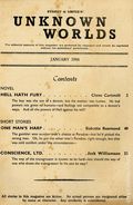 Unknown Worlds (1942 - 1949 Smith & Street) UK Jan 1944