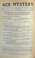 Ace Mystery (1936 Periodical House) Pulp Vol. 1 #1
