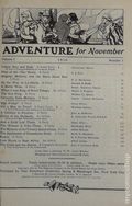 Adventure (1910-1971 Ridgway/Butterick/Popular/New Publications) Pulp/Magazine Vol. 1 #1