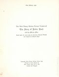 Walt Disney's Robin Hood and his Merrie Men HC (UK 1952 William Collins Sons) 1952