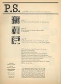P.S. (1966 Mercury Press) Magazine Vol. 1 #1