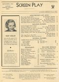 Screen Play (1925-1937 Fawcett) Magazine Sep 1934
