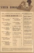 Screen Romances (1929-1948 Dell) Magazine 120