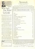 Newsweek (1933-Present Newsweek, Inc.) Nov 6 1939