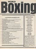 World Boxing (1968-2007 G.C. London Publishing) Mar 1978