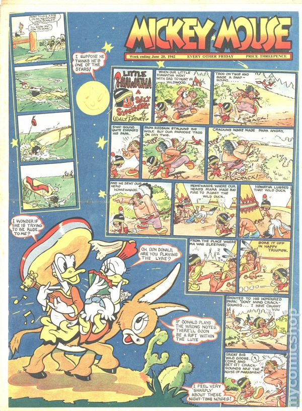 Mickey Mouse Weekly (UK 1936 Odhams) comic books 1942