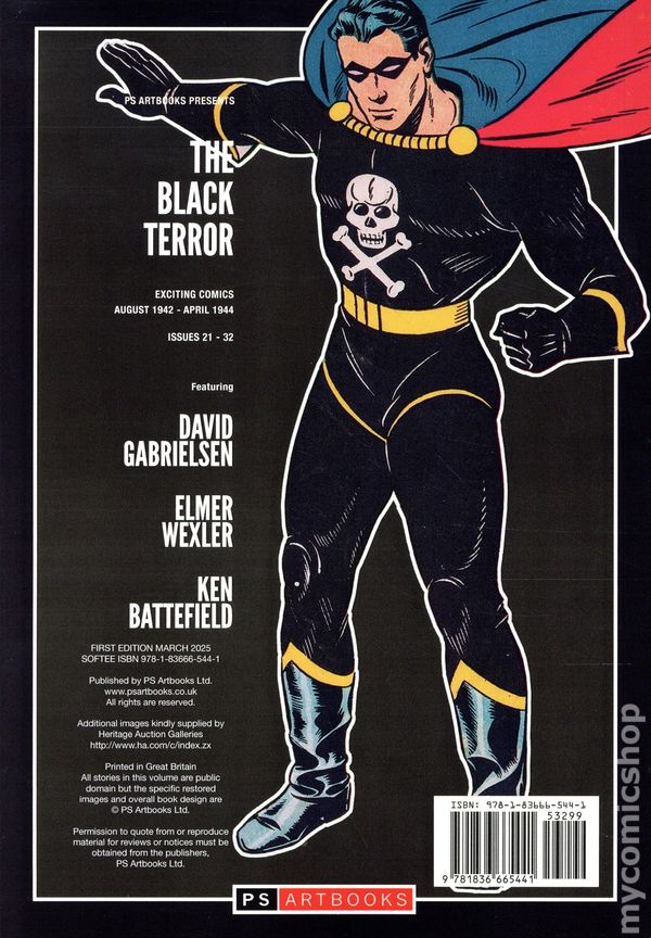 フル Golden Age Classics Softee: The Black Terror TPB (2024 PS